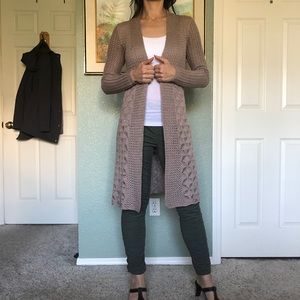 Long Sleeve Duster Shrug Cardigan - EUC - Small